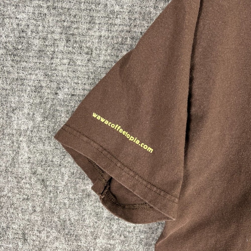 WAWA SHIRT MENS XL BROWN COFFEE COFFEETOPIA CONVENIENT STORE TEE - Picture 4 of 10
